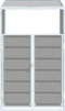 vidaXL - Containerberging - voor - 1 - container - 72x81x115 - cm - staal - grijs