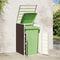 vidaXL - Containerberging - voor - 1 - container - 72x81x115 - cm - staal - bruin