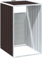 vidaXL - Containerberging - voor - 1 - container - 72x81x115 - cm - staal - bruin