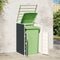 vidaXL - Containerberging - voor - 1 - container - 72x81x115 - cm - staal - antraciet