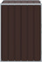 vidaXL - Containerberging - voor - 1 - container - 72x81x115 - cm - staal - bruin