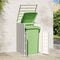 vidaXL - Containerberging - voor - 1 - container - 72x81x115 - cm - staal - grijs