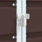 vidaXL - Containerberging - voor - 1 - container - 72x81x115 - cm - staal - bruin