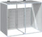 vidaXL - Containerberging - voor - 2 - containers - 144x81x113 - cm - staal - grijs