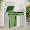 vidaXL - Containerberging - voor - 2 - containers - 144x81x113 - cm - staal - grijs