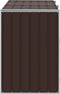vidaXL - Containerberging - voor - 2 - containers - 144x81x113 - cm - staal - bruin