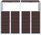 vidaXL - Containerberging - voor - 2 - containers - 144x81x113 - cm - staal - bruin