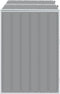 vidaXL - Containerberging - voor - 2 - containers - 144x81x113 - cm - staal - grijs