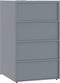 vidaXL - Containerberging - voor - 3 - containers - 207x79x117 - cm - staal - grijs