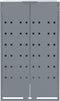 vidaXL - Containerberging - voor - 3 - containers - 207x79x117 - cm - staal - grijs