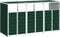 vidaXL - Containerberging - voor - 3 - containers - 216x81x115 - cm - staal - groen