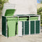 vidaXL - Containerberging - voor - 3 - containers - 216x81x115 - cm - staal - groen