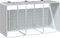 vidaXL - Containerberging - voor - 3 - containers - 216x81x115 - cm - staal - grijs