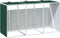 vidaXL - Containerberging - voor - 3 - containers - 216x81x115 - cm - staal - groen