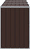 vidaXL - Containerberging - voor - 3 - containers - 216x81x115 - cm - staal - bruin