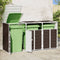 vidaXL - Containerberging - voor - 3 - containers - 216x81x115 - cm - staal - bruin