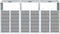 vidaXL - Containerberging - voor - 3 - containers - 216x81x115 - cm - staal - grijs