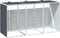vidaXL - Containerberging - voor - 3 - containers - 216x81x115cm - staal - antraciet