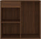 vidaXL - Cosmeticakast - 80x40x75 - cm - bewerkt - hout - bruin - eikenkleur