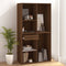vidaXL - Cosmeticakast - 80x40x75 - cm - bewerkt - hout - bruin - eikenkleur