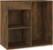 vidaXL - Cosmeticakast - 80x40x75 - cm - bewerkt - hout - gerookt - eikenkleurig