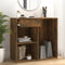 vidaXL - Cosmeticakast - 80x40x75 - cm - bewerkt - hout - gerookt - eikenkleurig