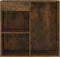 vidaXL - Cosmeticakast - 80x40x75 - cm - bewerkt - hout - gerookt - eikenkleurig