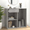vidaXL - Cosmeticakast - 80x40x75 - cm - bewerkt - hout - grijs - sonoma - eikenkleur