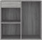 vidaXL - Cosmeticakast - 80x40x75 - cm - bewerkt - hout - grijs - sonoma - eikenkleur