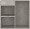 vidaXL - Cosmeticakast - 80x40x75 - cm - bewerkt - hout - grijs