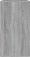 vidaXL - Cosmeticakast - 80x40x75 - cm - bewerkt - hout - grijs - sonoma - eikenkleur
