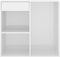 vidaXL - Cosmeticakast - 80x40x75 - cm - bewerkt - hout - hoogglans - wit