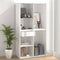 vidaXL - Cosmeticakast - 80x40x75 - cm - bewerkt - hout - hoogglans - wit