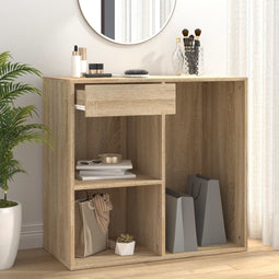vidaXL - Cosmeticakast - 80x40x75 - cm - bewerkt - hout - sonoma - eikenkleurig