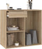 vidaXL - Cosmeticakast - 80x40x75 - cm - bewerkt - hout - sonoma - eikenkleurig