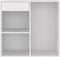 vidaXL - Cosmeticakast - 80x40x75 - cm - bewerkt - hout - wit