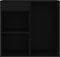 vidaXL - Cosmeticakast - 80x40x75 - cm - bewerkt - hout - zwart