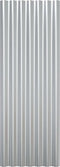 vidaXL - Dakpanelen - 12 - st - 100x36 - cm - gepoedercoat - staal - zilverkleurig