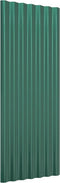 vidaXL - Dakpanelen - 12 - st - 100x36 - cm - gepoedercoat - staal - groen
