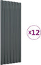 vidaXL - Dakpanelen - 12 - st - 100x36 - cm - gepoedercoat - staal - antracietkleurig
