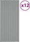 vidaXL - Dakpanelen - 12 - st - 100x45 - cm - gegalvaniseerd - staal - grijs