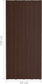 vidaXL - Dakpanelen - 12 - st - 100x45 - cm - gegalvaniseerd - staal - bruin