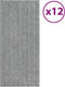 vidaXL - Dakpanelen - 12 - st - 100x45 - cm - gegalvaniseerd - staal - zilverkleurig