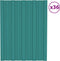 vidaXL - Dakpanelen - 12 - st - 100x45 - cm - gegalvaniseerd - staal - lichthout