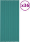 vidaXL - Dakpanelen - 12 - st - 100x45 - cm - gegalvaniseerd - staal - antraciet