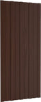 vidaXL - Dakpanelen - 12 - st - 100x45 - cm - gegalvaniseerd - staal - bruin