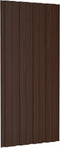 vidaXL - Dakpanelen - 12 - st - 100x45 - cm - gegalvaniseerd - staal - bruin