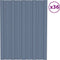 vidaXL - Dakpanelen - 12 - st - 100x45 - cm - gegalvaniseerd - staal - zilverkleurig