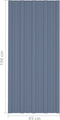 vidaXL - Dakpanelen - 12 - st - 100x45 - cm - gegalvaniseerd - staal - grijs