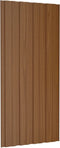 vidaXL - Dakpanelen - 12 - st - 100x45 - cm - gegalvaniseerd - staal - bruin